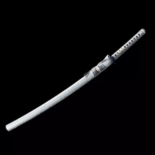 Blauwe Bliksemzwaard Witte Katana