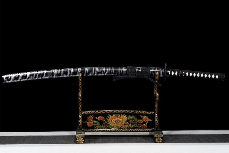 Zebra Katana Blauw Mes