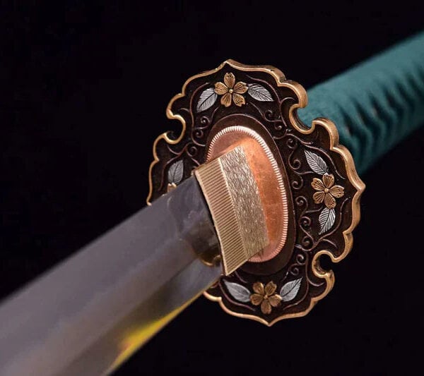 Groene Pauw Katana T10 Stalen Lemmet