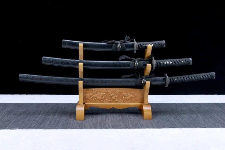 Zwarte Katana Set