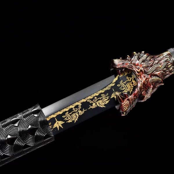 Rode Wolf Ninjato Zwart Lemmet