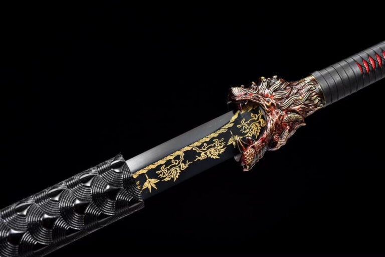 Rode Wolf Ninjato Zwart Lemmet
