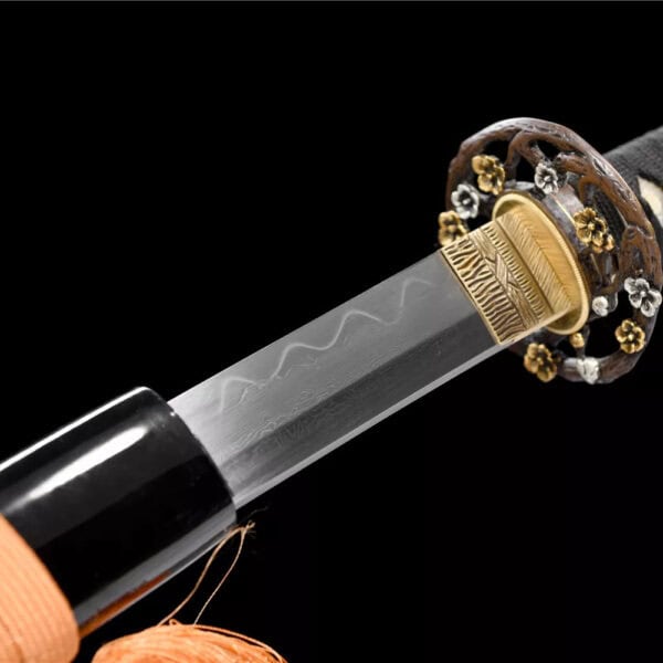 Zwart Sanmai Bladstaal Katana