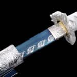 Witte en Blauwe Katana