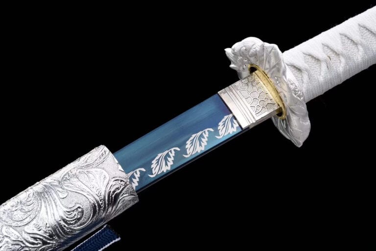 Witte en Blauwe Katana