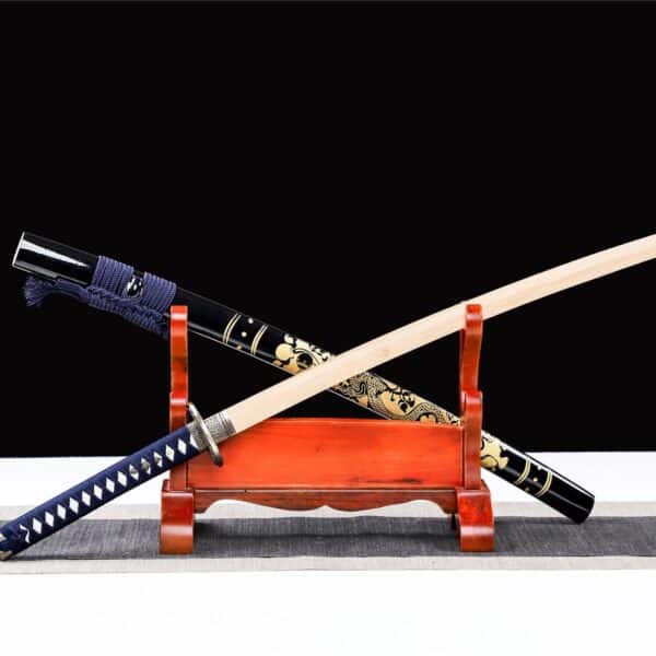 Gouden Draak Blauw Bokken
