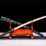 Gouden en Blauwe Bloemen Bokken