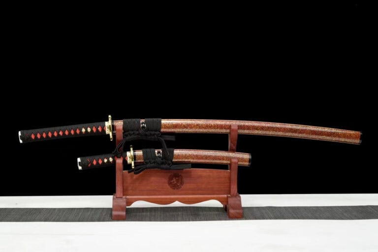 Rode en Bruine Japanse Zwaardenset