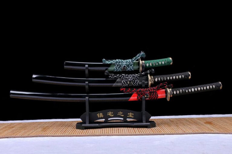 3 kleuren Japanse zwaardenset