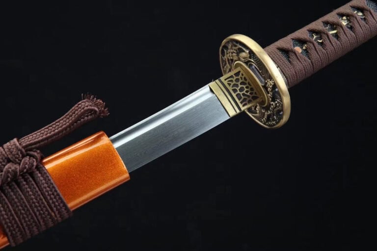 Damascus vallende bloem katana