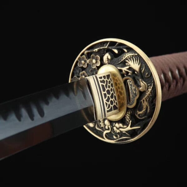 Witte En Bruine Golven Katana