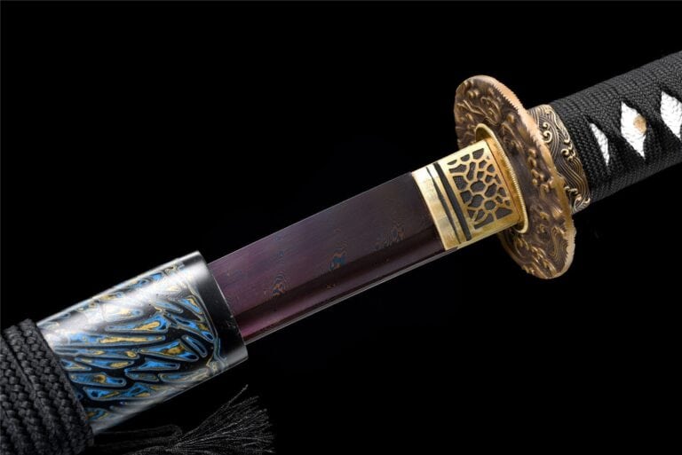 Donkerblauwe Katana Zwaard