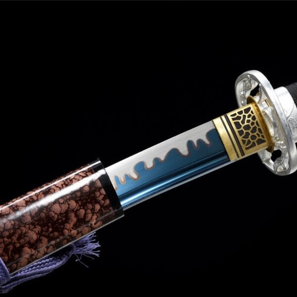 Marmer Saya Blauwe Lemmeten Katana