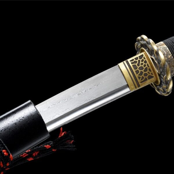 Zwart en Rood Samoerai Wakizashi