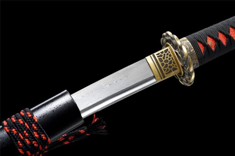 Zwart en Rood Samoerai Wakizashi