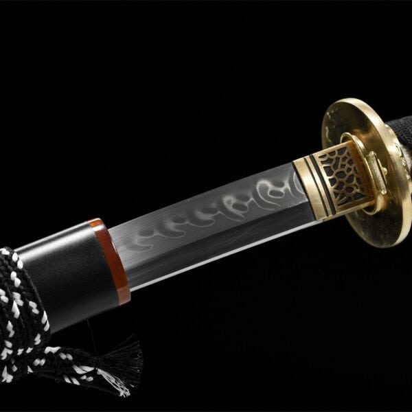 Zwarte Koolstofstalen Katana