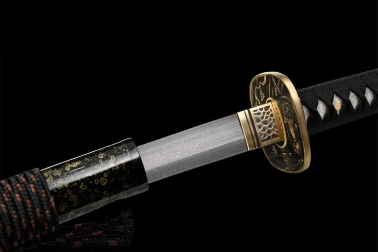 Katana Zwart Damascus 1065
