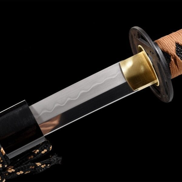 Bruine en Blanke T10 Stalen Katana