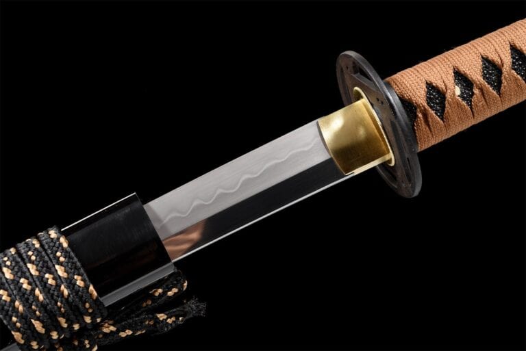 Bruine en Blanke T10 Stalen Katana